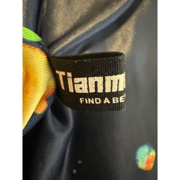 TianmeiHeyi Colorful Abstract Print Maxi Dress With V-Neck & Smocked Waist, 4XL - Picture 8 of 10